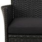 vidaXL 9-tlg. Garten-Essgruppe mit Kissen Schwarz Poly Rattan vidaXL 9-tlg. Garten-Essgruppe mit Kissen Schwarz Poly Rattan