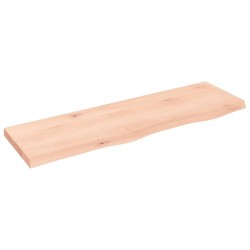 Waschtischplatte 100x30x4 cm Massivholz Unbehandelt