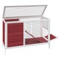 vidaXL Kaninchenstall Mokka 103x44x69,5 cm Massivholz Kiefer vidaXL Kaninchenstall Mokka 103x44x69,5 cm Massivholz Kiefer