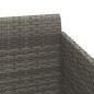 vidaXL Sonnenliege mit Kissen Grau 182x118x63 cm Poly Rattan vidaXL Sonnenliege mit Kissen Grau 182x118x63 cm Poly Rattan
