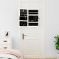 vidaXL Spiegel-Schmuckschrank mit LED-Beleuchtung Wandmontage Weiß vidaXL Spiegel-Schmuckschrank mit LED-Beleuchtung Wandmontage Weiß