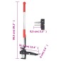 vidaXL Unkrautstecher Rot und Silbern 99,5 cm Eloxiertes Aluminium vidaXL Unkrautstecher Rot und Silbern 99,5 cm Eloxiertes Aluminium