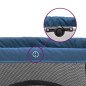 vidaXL Baby-Laufstall mit Matratze Marineblau Leinenstoff vidaXL Baby-Laufstall mit Matratze Marineblau Leinenstoff