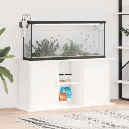 vidaXL Aquariumständer Weiß 121x41x58 cm Holzwerkstoff
