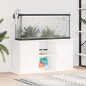 vidaXL Aquariumständer Weiß 121x41x58 cm Holzwerkstoff