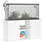 vidaXL Aquariumständer Weiß 121x41x58 cm Holzwerkstoff