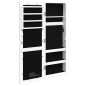 vidaXL Spiegel-Schmuckschrank mit LED-Beleuchtung Wandmontage Weiß vidaXL Spiegel-Schmuckschrank mit LED-Beleuchtung Wandmontage Weiß