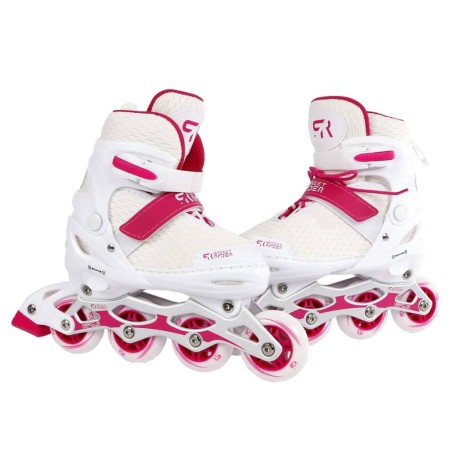 Street Rider Inline-Skates Verstellbar Pro Weiß Größe 28-32