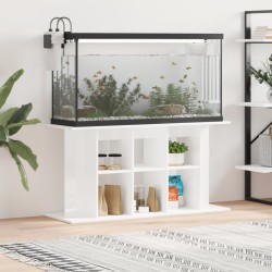 vidaXL Aquariumständer Hochglanz-Weiß 120x40x60 cm Holzwerkstoff