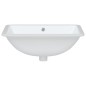 vidaXL Waschbecken Weiß 55,5x37,5x19 cm Rechteckig Keramik vidaXL Waschbecken Weiß 55,5x37,5x19 cm Rechteckig Keramik