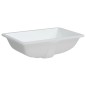 vidaXL Waschbecken Weiß 55,5x37,5x19 cm Rechteckig Keramik vidaXL Waschbecken Weiß 55,5x37,5x19 cm Rechteckig Keramik