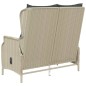 vidaXL Gartenbank 2-Sitzer mit Kissen Hellgrau Poly Rattan vidaXL Gartenbank 2-Sitzer mit Kissen Hellgrau Poly Rattan