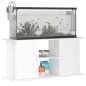 vidaXL Aquariumständer Hochglanz-Weiß 121x41x58 cm Holzwerkstoff vidaXL Aquariumständer Hochglanz-Weiß 121x41x58 cm Holzwerkstoff