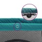 vidaXL Baby-Laufstall mit Matratze Grün Leinenstoff vidaXL Baby-Laufstall mit Matratze Grün Leinenstoff