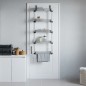 vidaXL Tür-Organizer mit 5 Ablagen 52x20x135 cm Aluminium vidaXL Tür-Organizer mit 5 Ablagen 52x20x135 cm Aluminium