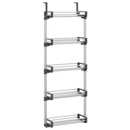 vidaXL Tür-Organizer mit 5 Ablagen 52x20x135 cm Aluminium