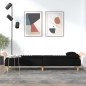 vidaXL Schlafsofa mit Armlehnen Schwarz Stoff vidaXL Schlafsofa mit Armlehnen Schwarz Stoff