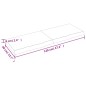 vidaXL Waschtischplatte Dunkelbraun 120x40x(2-6)cm Massivholz vidaXL Waschtischplatte Dunkelbraun 120x40x(2-6)cm Massivholz