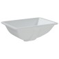 vidaXL Waschbecken Weiß 47,5x35x19,5 cm Rechteckig Keramik vidaXL Waschbecken Weiß 47,5x35x19,5 cm Rechteckig Keramik