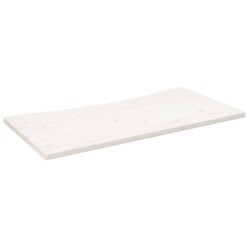 vidaXL Schreibtischplatte Weiß 100x50x2,5 cm Massivholz Kiefer