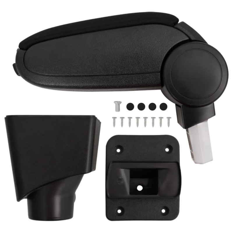 vidaXL Auto-Armlehne Schwarz 12x34x(34-50) cm ABS vidaXL Auto-Armlehne Schwarz 12x34x(34-50) cm ABS