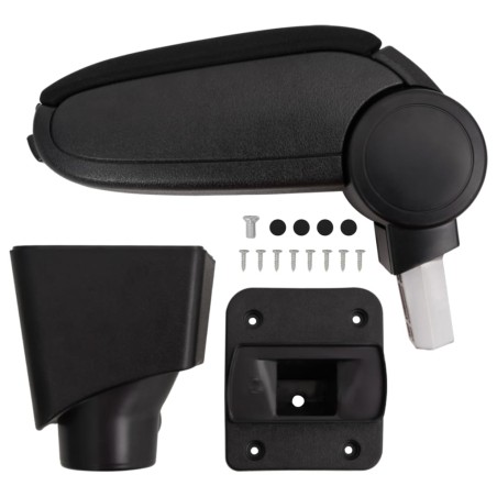 vidaXL Auto-Armlehne Schwarz 12x34x(34-50) cm ABS