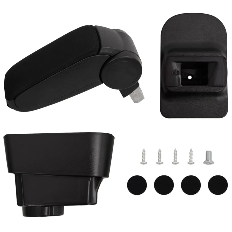 vidaXL Auto-Armlehne Schwarz 11x35x(32-49) cm ABS vidaXL Auto-Armlehne Schwarz 11x35x(32-49) cm ABS
