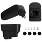 vidaXL Auto-Armlehne Schwarz 11x35x(32-49) cm ABS vidaXL Auto-Armlehne Schwarz 11x35x(32-49) cm ABS