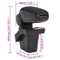 vidaXL Auto-Armlehne Schwarz 16x30x(40-50) cm ABS vidaXL Auto-Armlehne Schwarz 16x30x(40-50) cm ABS