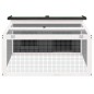 vidaXL Kaninchenstall Grau 117,5x97x47,5 cm Massivholz Kiefer vidaXL Kaninchenstall Grau 117,5x97x47,5 cm Massivholz Kiefer