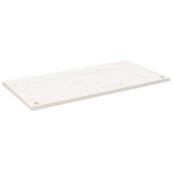 vidaXL Schreibtischplatte Weiß 110x60x2,5 cm Massivholz Kiefer