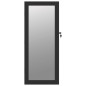 vidaXL Spiegel-Schmuckschrank mit LED-Beleuchtung Wandmontage Schwarz vidaXL Spiegel-Schmuckschrank mit LED-Beleuchtung Wandmontage Schwarz