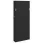 vidaXL Spiegel-Schmuckschrank mit LED-Beleuchtung Wandmontage Schwarz vidaXL Spiegel-Schmuckschrank mit LED-Beleuchtung Wandmontage Schwarz
