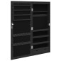 vidaXL Spiegel-Schmuckschrank mit LED-Beleuchtung Wandmontage Schwarz vidaXL Spiegel-Schmuckschrank mit LED-Beleuchtung Wandmontage Schwarz