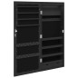 vidaXL Spiegel-Schmuckschrank mit LED-Beleuchtung Wandmontage Schwarz vidaXL Spiegel-Schmuckschrank mit LED-Beleuchtung Wandmontage Schwarz