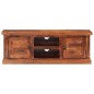 vidaXL TV-Schrank mit Türen 112x30x40 cm Massivholz Akazie vidaXL TV-Schrank mit Türen 112x30x40 cm Massivholz Akazie