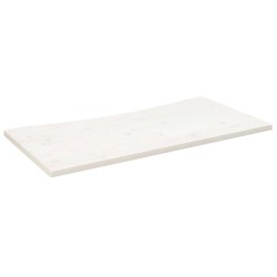 vidaXL Schreibtischplatte Weiß 110x60x2,5 cm Massivholz Kiefer