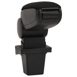 vidaXL Auto-Armlehne Schwarz 14x33x(32-48,5) cm ABS