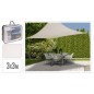 ProGarden Sonnensegel 3x3 m Creme Quadratisch ProGarden Sonnensegel 3x3 m Creme Quadratisch