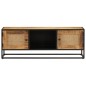 vidaXL TV-Schrank 110x30x40 cm Raues Massivholz Mango & Eisen vidaXL TV-Schrank 110x30x40 cm Raues Massivholz Mango & Eisen