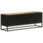 vidaXL TV-Schrank 110x30x40 cm Raues Massivholz Mango & Eisen vidaXL TV-Schrank 110x30x40 cm Raues Massivholz Mango & Eisen