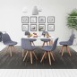 vidaXL 7-teilige Essgruppe Tisch Stühle Weiß und Hellgrau vidaXL 7-teilige Essgruppe Tisch Stühle Weiß und Hellgrau