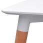 vidaXL 7-teilige Essgruppe Tisch Stühle Weiß und Hellgrau vidaXL 7-teilige Essgruppe Tisch Stühle Weiß und Hellgrau