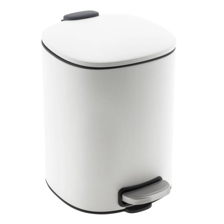 HI Treteimer Metall 5 L Weiß