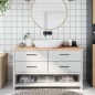 Waschtischplatte 140x60x4 cm Massivholz Unbehandelt Waschtischplatte 140x60x4 cm Massivholz Unbehandelt