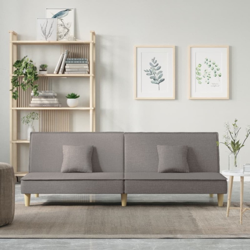 vidaXL Schlafsofa Taupe Stoff vidaXL Schlafsofa Taupe Stoff
