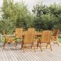 vidaXL 7-tlg. Garten-Essgruppe Massivholz Teak vidaXL 7-tlg. Garten-Essgruppe Massivholz Teak