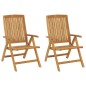 vidaXL Gartenstühle mit Kissen 2 Stk. Massivholz Teak vidaXL Gartenstühle mit Kissen 2 Stk. Massivholz Teak