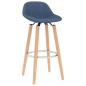 vidaXL Barhocker 2 Stk. Blau Stoff vidaXL Barhocker 2 Stk. Blau Stoff