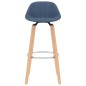 vidaXL Barhocker 2 Stk. Blau Stoff vidaXL Barhocker 2 Stk. Blau Stoff